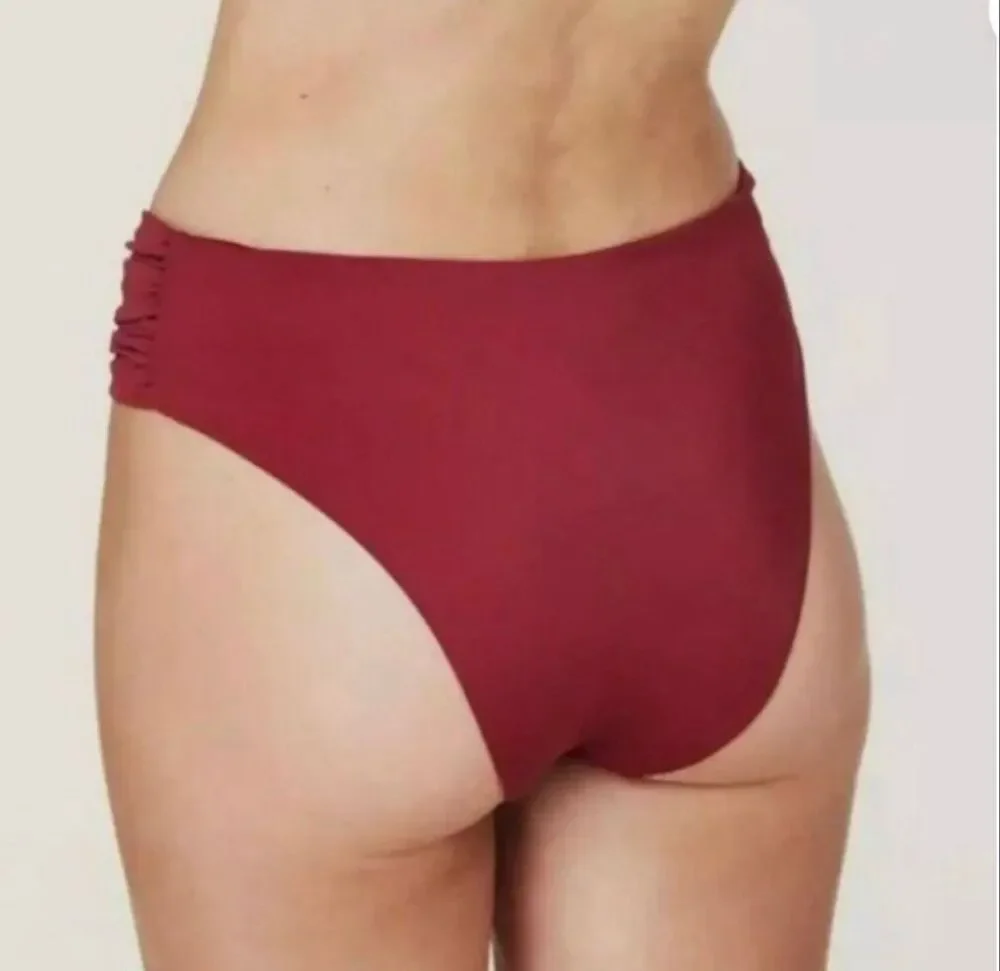 Andie Swim the Ruched Side in Truffle Bottom NWT Size Medium